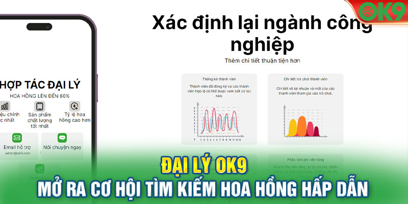 Đại lý OK9 mở ra cơ hội tìm kiếm hoa hồng hấp dẫn